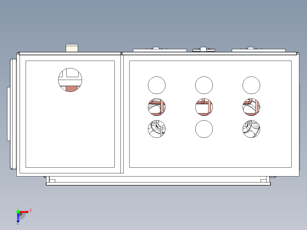 电器柜 电控柜 (114) 机械设计素材俯视图