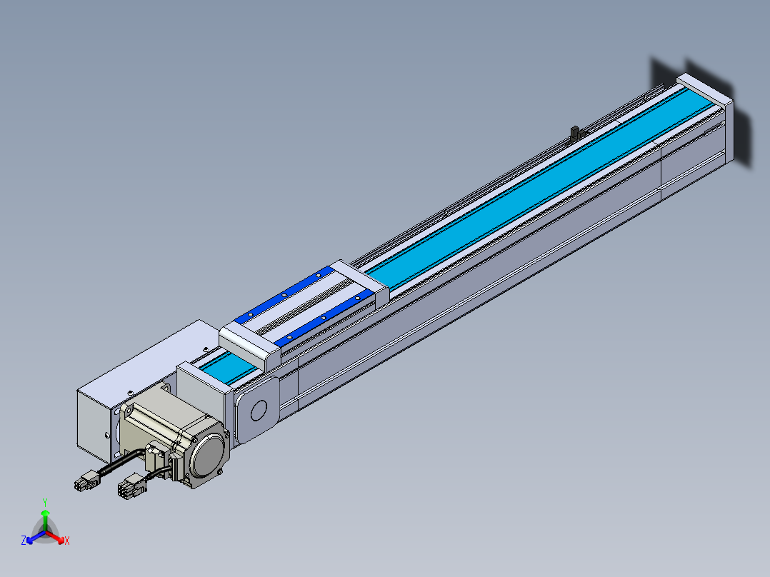 威洛博LB.GB同步带传动--欧规系列LB6A-L65-S400-BR主视图