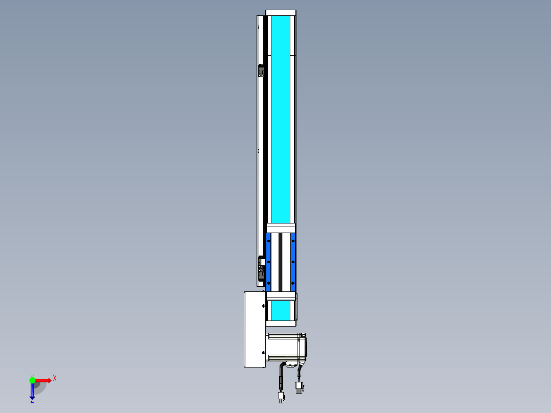 威洛博LB.GB同步带传动--欧规系列LB6A-L65-S400-BR俯视图