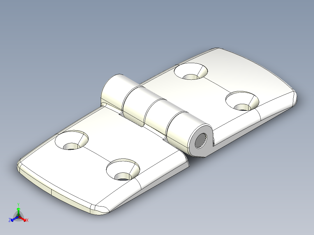 型材-KJN 60-60 COMBI HINGE 095K6060F00正等轴测图