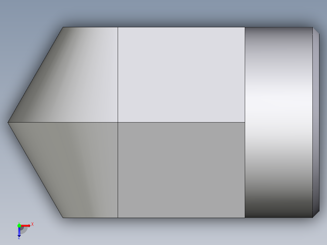 卡套式工业通用硬管接头EO_Male_stud_elbow_WE28L1NPT71X俯视图