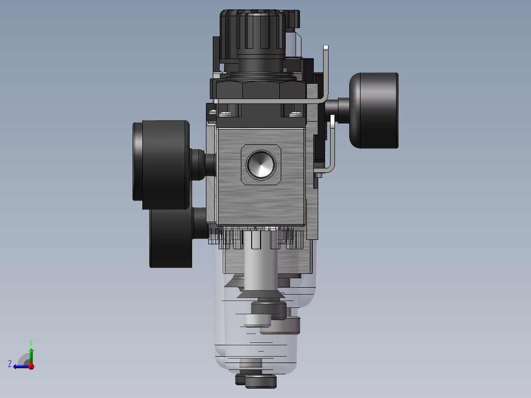 油水分离器JL JR JF JC JW系列6款右视图