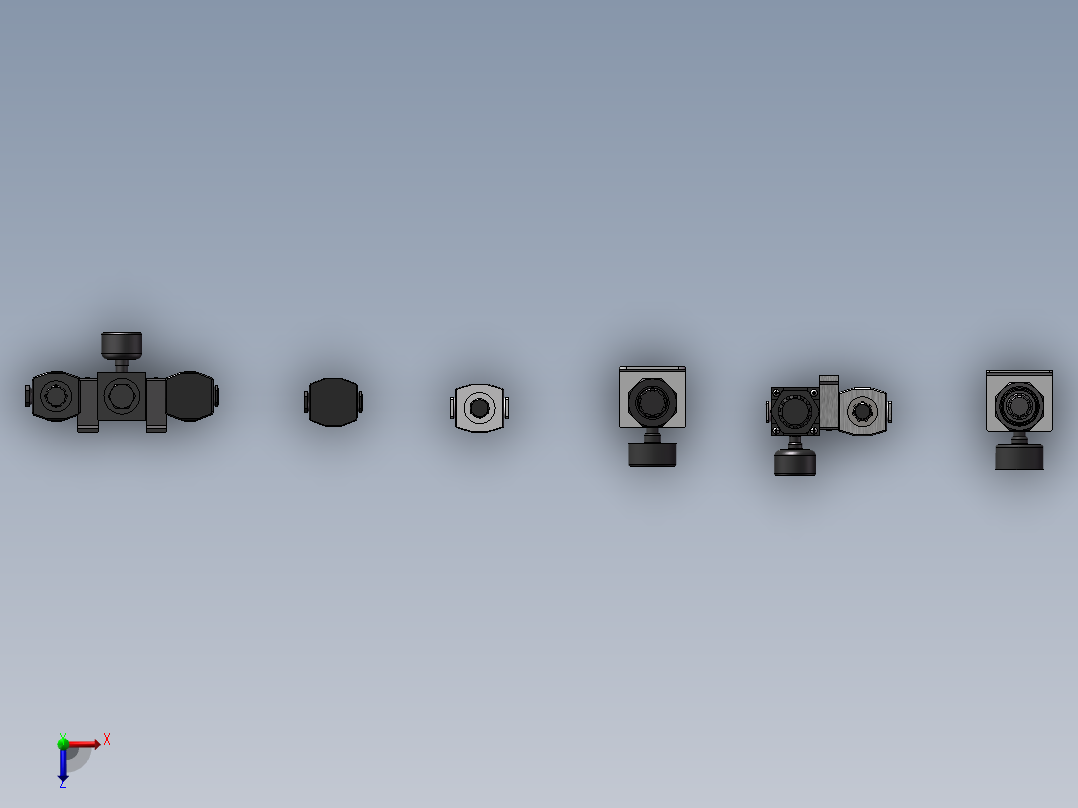 油水分离器JL JR JF JC JW系列6款俯视图