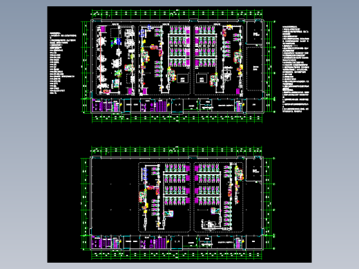 机加车间平面布局图 车间生产线布局图纸CAD图纸