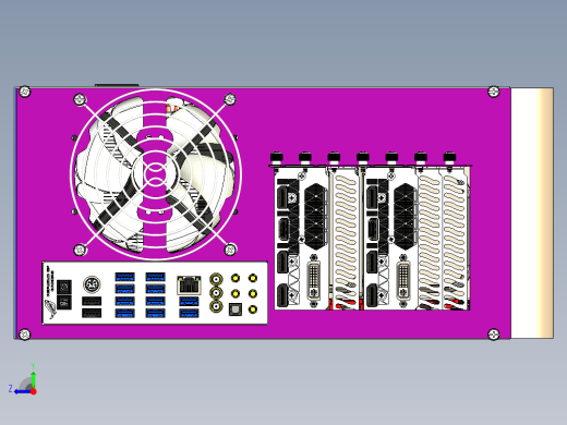 一种小型PC机箱右视缩略图