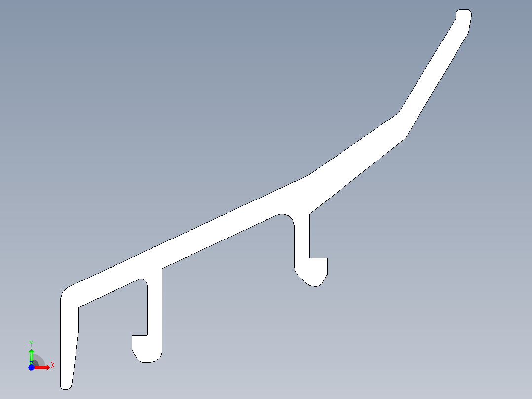 型材-BR PROTECTIVE PANE PROFILE PART D 3842529762.STEP前视图