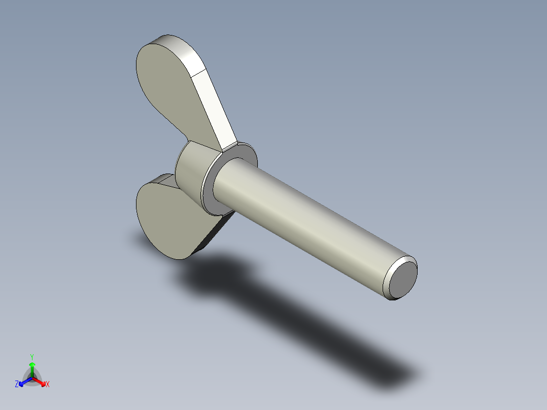 带耳螺钉-DIN_316_Wing_screws_10x1.5x50-45.5-16.5_51_4.4_25_10.stp主视图