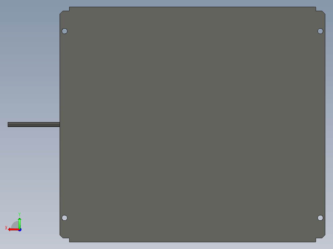 基恩士CA-DSB15_kc图纸模型后视图