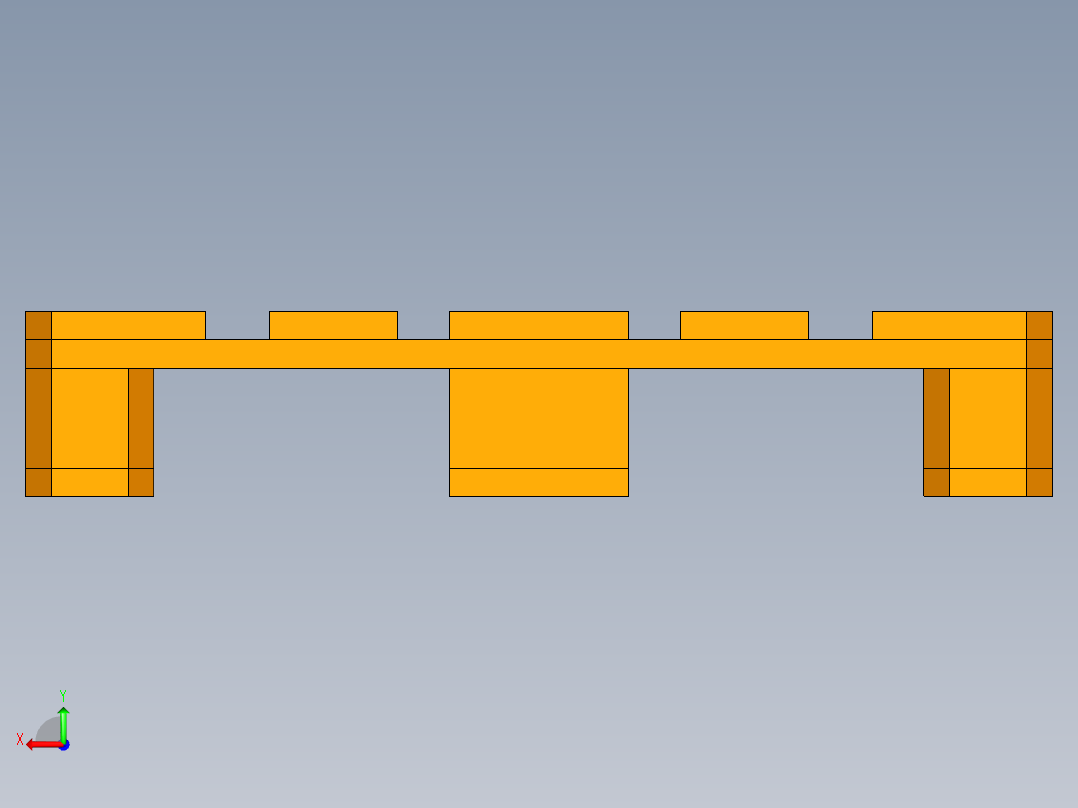 托盘 设计模型 (9)后视图
