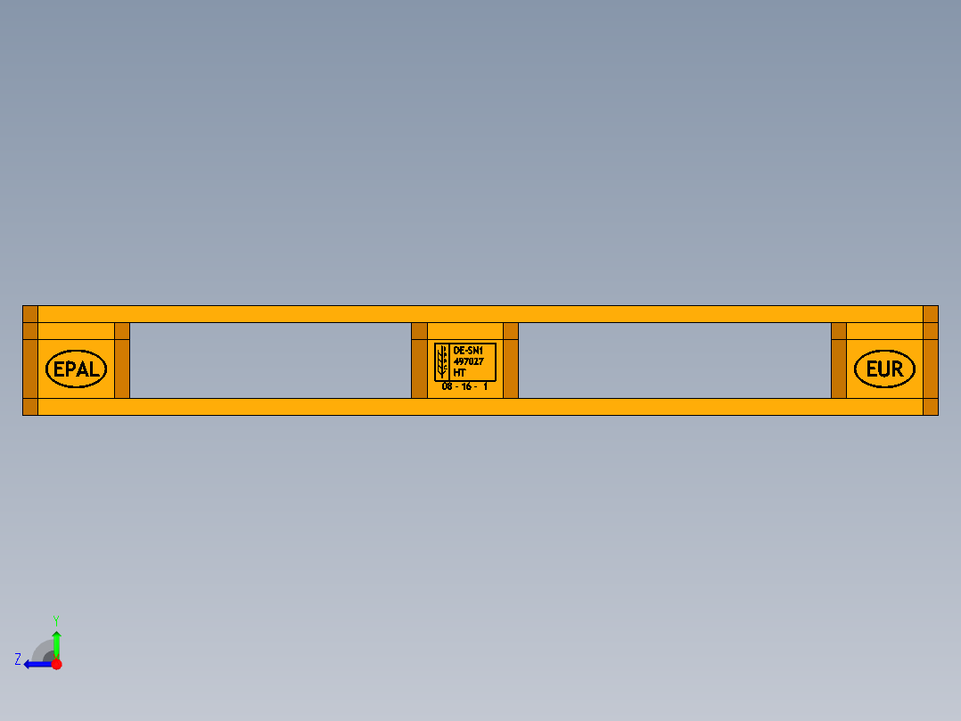 托盘 设计模型 (9)右视图