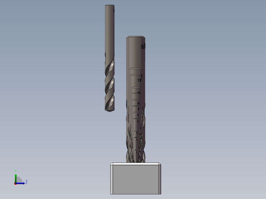 钻孔夹装机构左视图