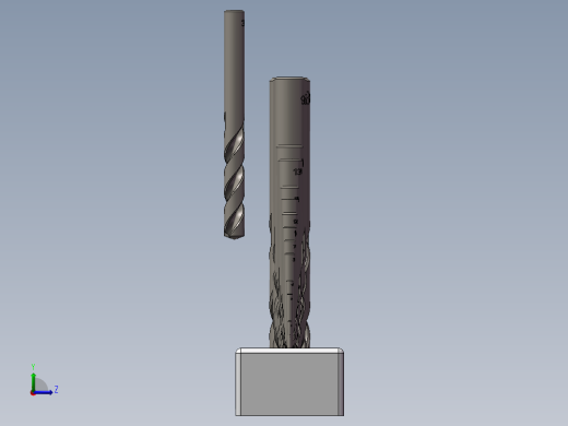 钻孔夹装机构左视缩略图