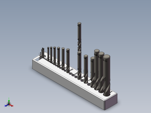 钻孔夹装机构正等轴测缩略图