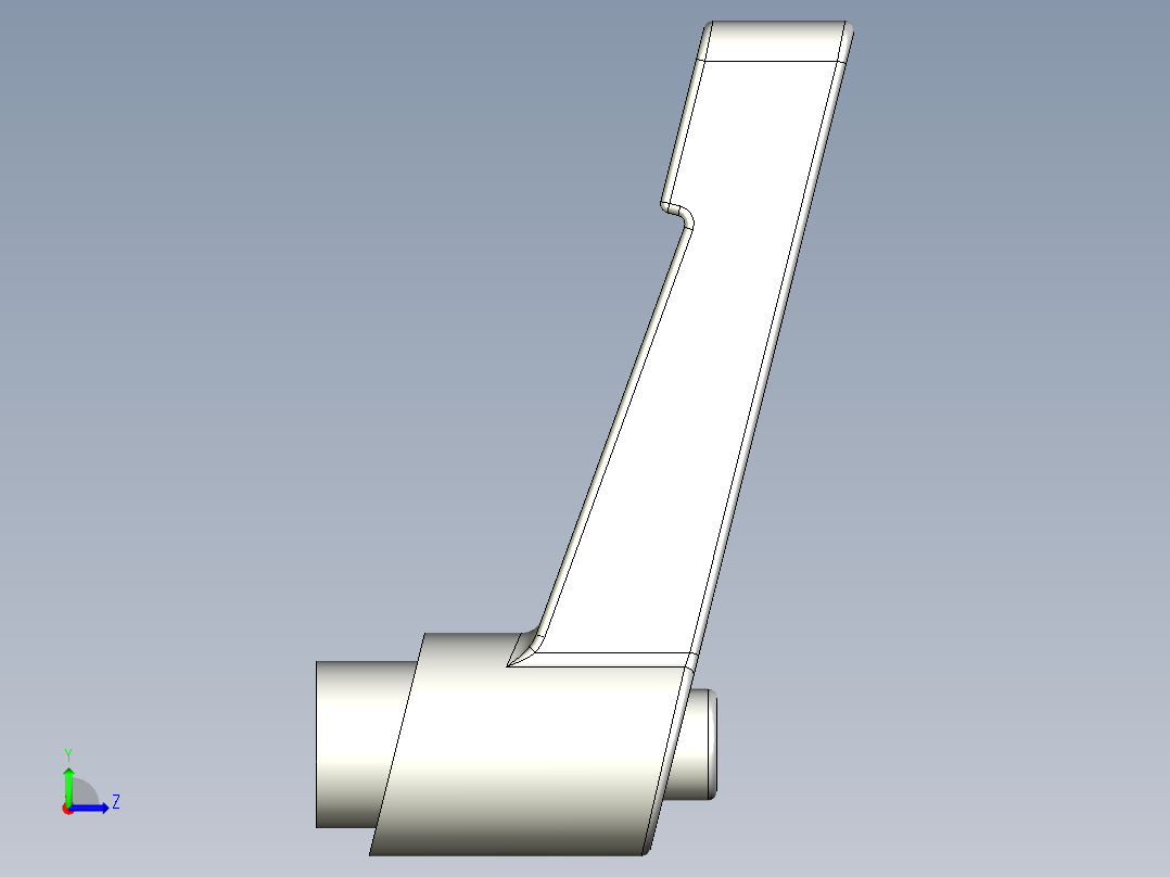 調整式把手(塑膠)200,201-3D多系列多零件图纸模型左视图