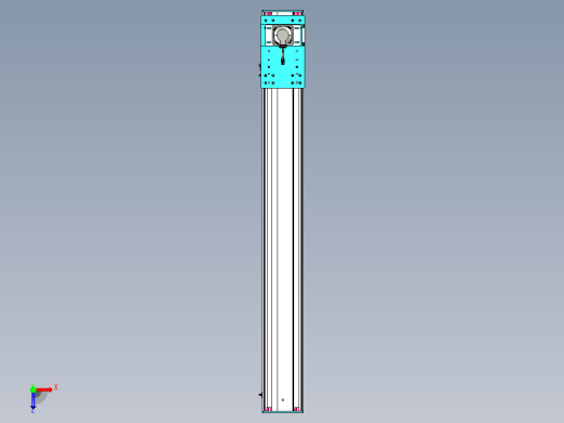 东锦齿条传动DH175G-L167-S1350-BU-减速机+750W俯视缩略图