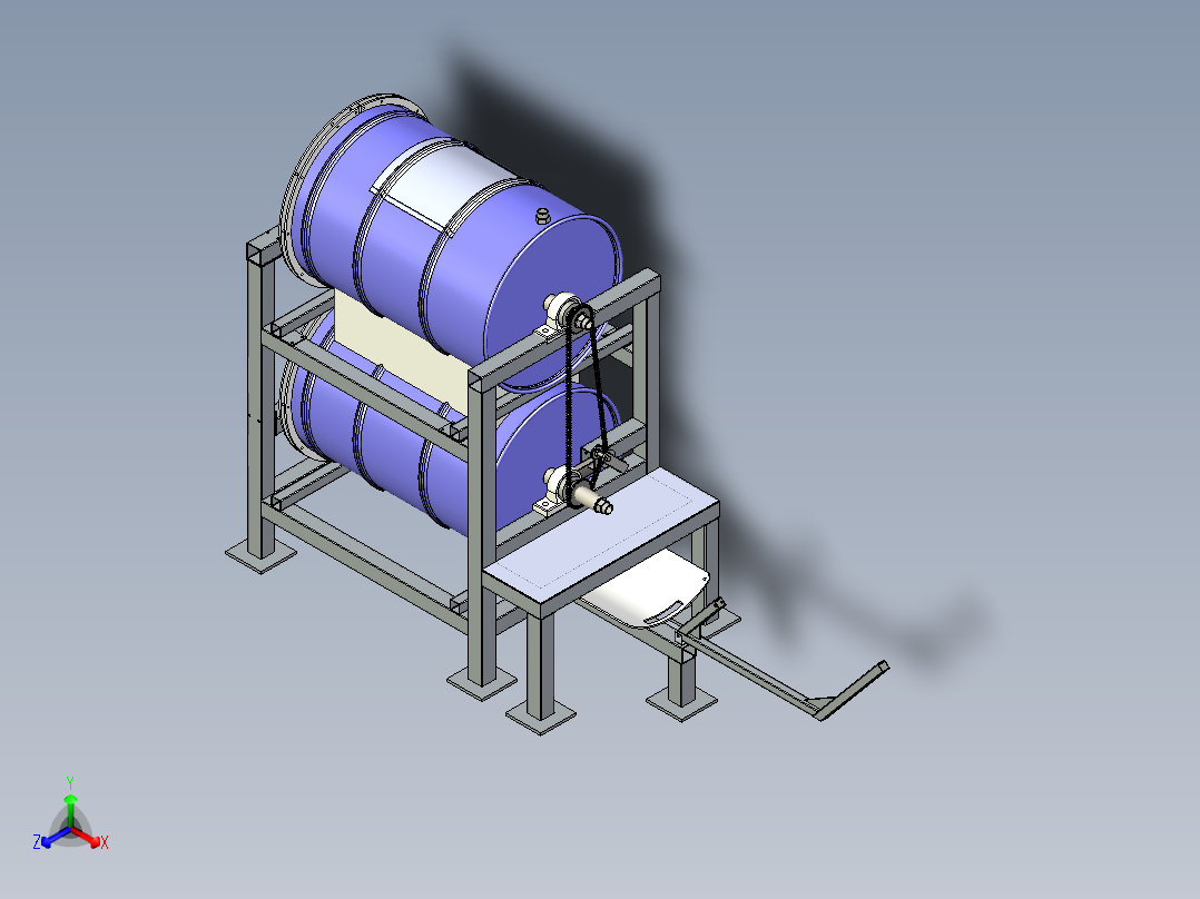 电机电动的砂轮机正等轴测图