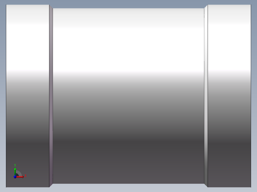 管箍-等径有边 DN15前视图