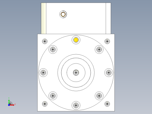 换向器PW210双轴-1 42-180-215-M12.stp前视缩略图
