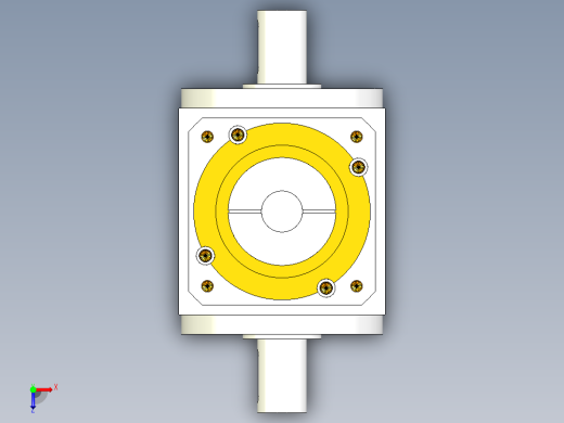 换向器PW210双轴-1 42-180-215-M12.stp俯视缩略图