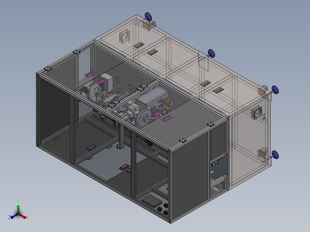 一种FPC弯折贴胶联合机sw18可编辑正等轴测图