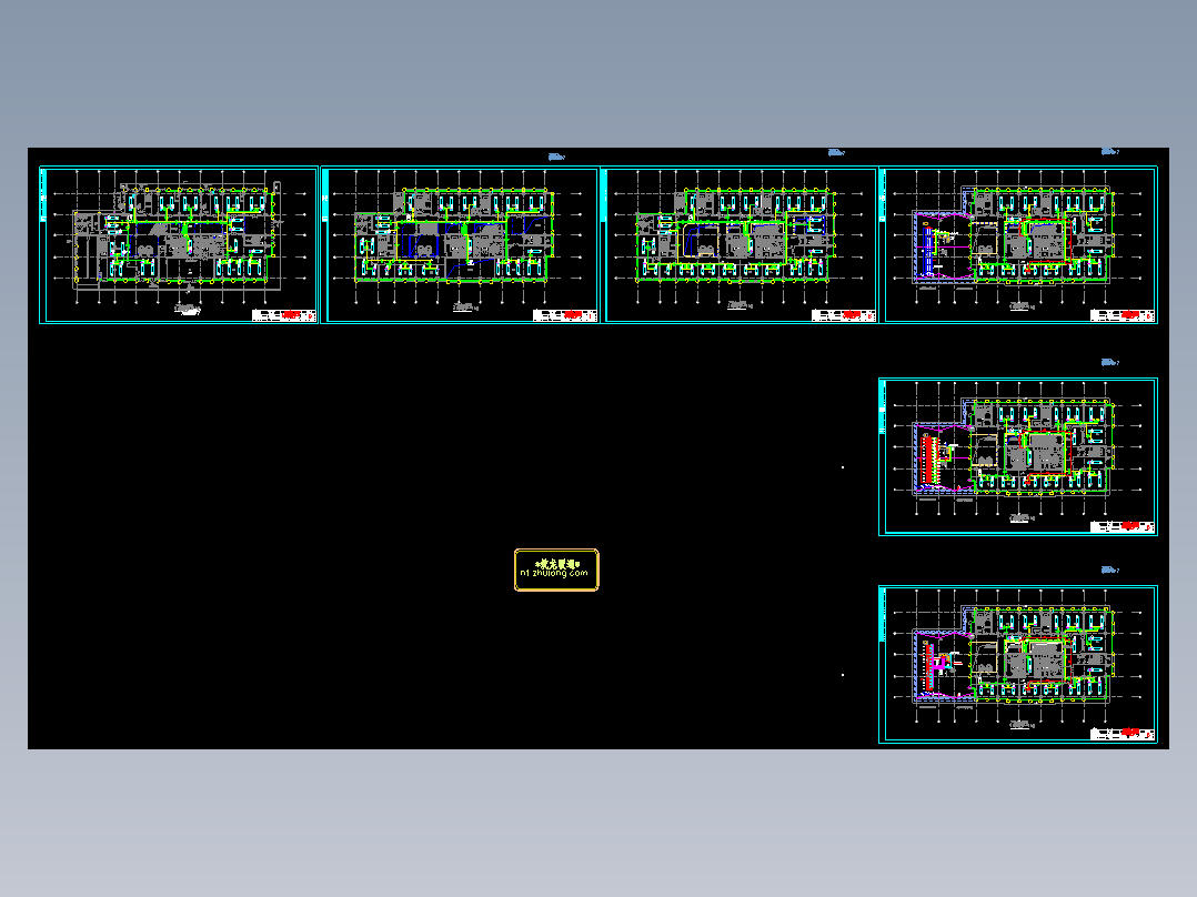 小型商业楼暖通平面图