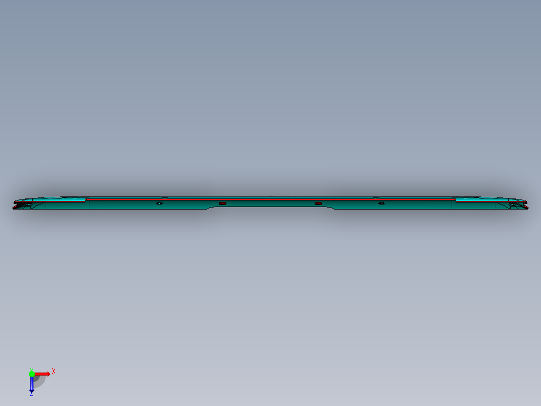 显示器金属壳铣外形+OL面程序模型俯视图