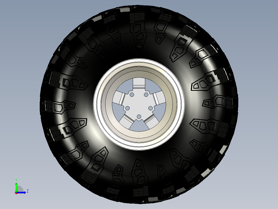 轮毂、轮胎(32)左视图
