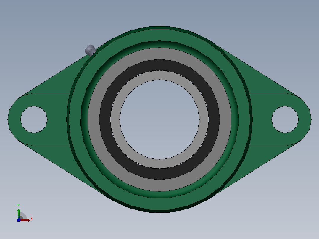 GB／T7810-1995带菱形座轴承UCFLU210前视图