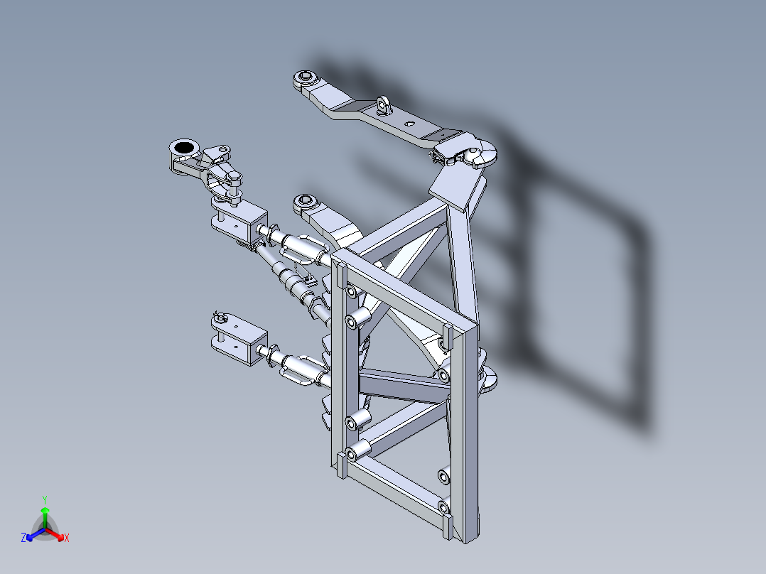 牵引悬挂架总装