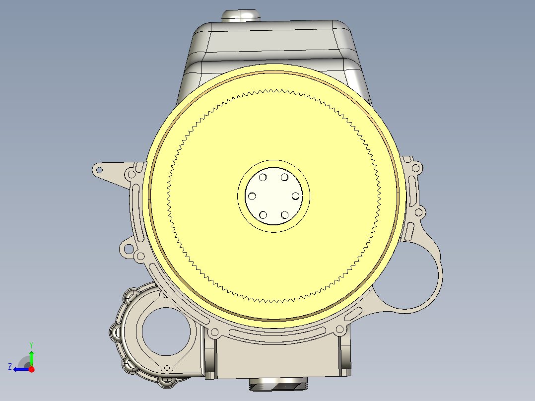 直列 4 发动机右视图