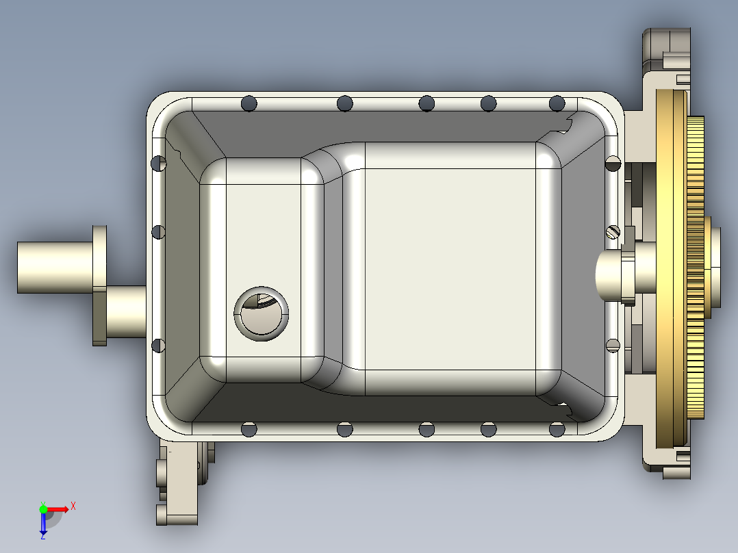 直列 4 发动机俯视图