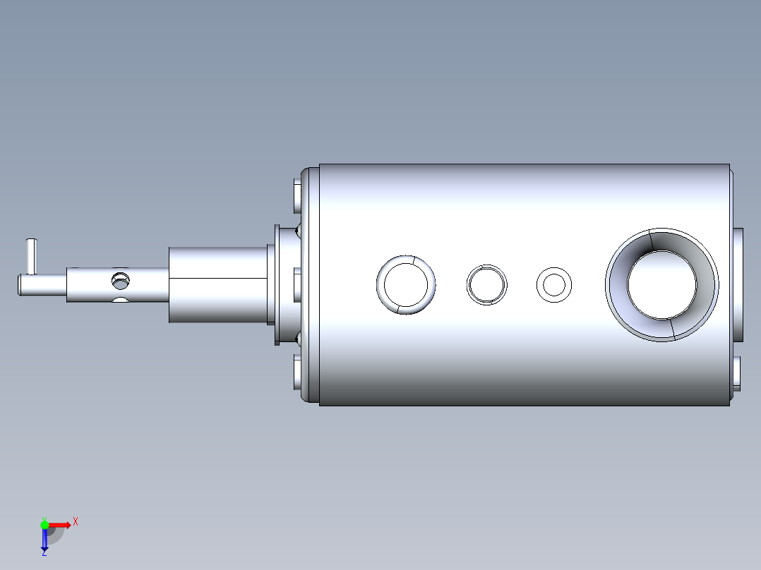 卧式燃气锅炉俯视图