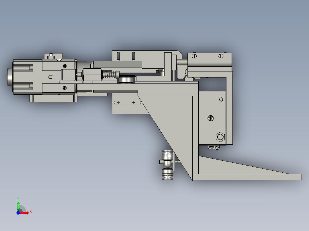 0100认面吹气组件前视图