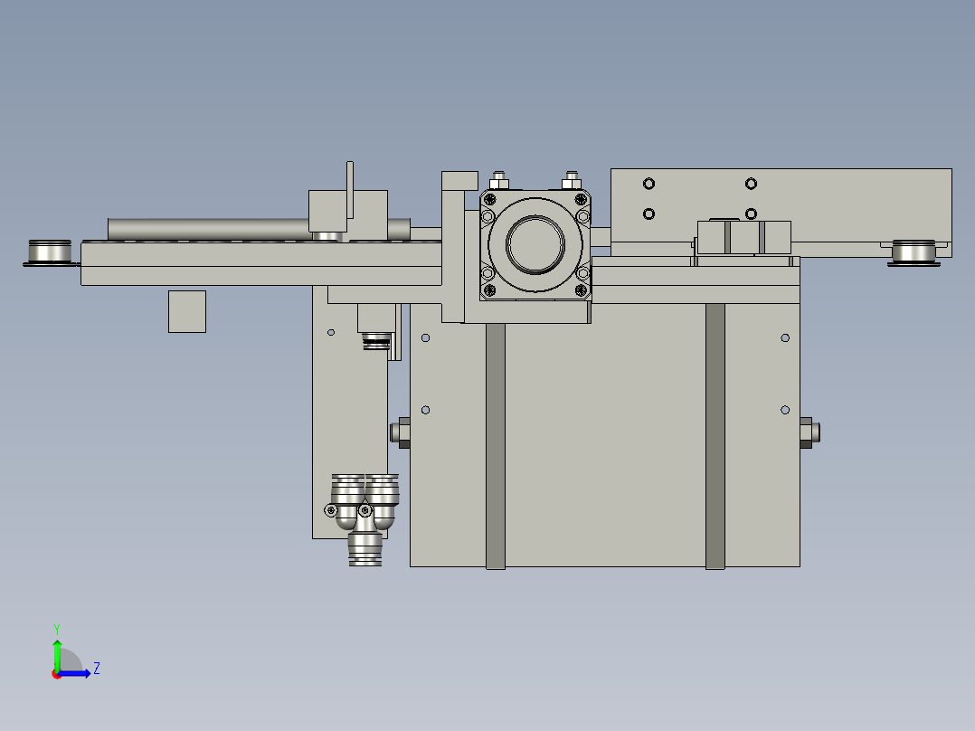 0100认面吹气组件左视图