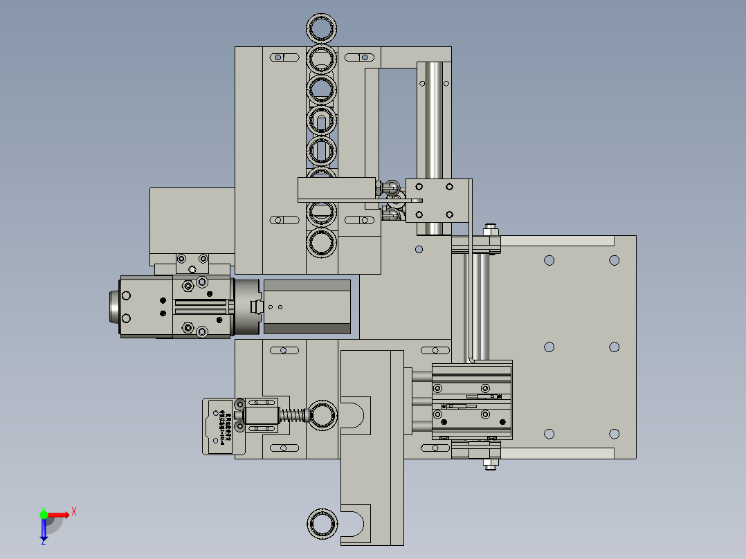 0100认面吹气组件俯视图