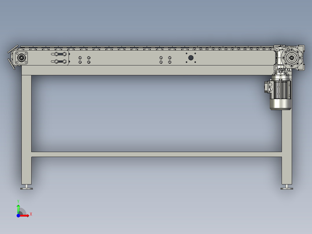 板链输送线2前视图