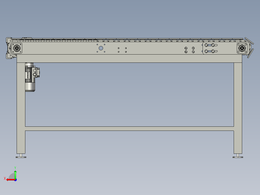 板链输送线2后视图
