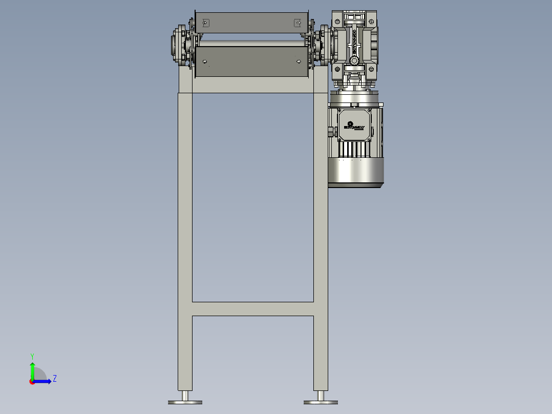 板链输送线2左视图
