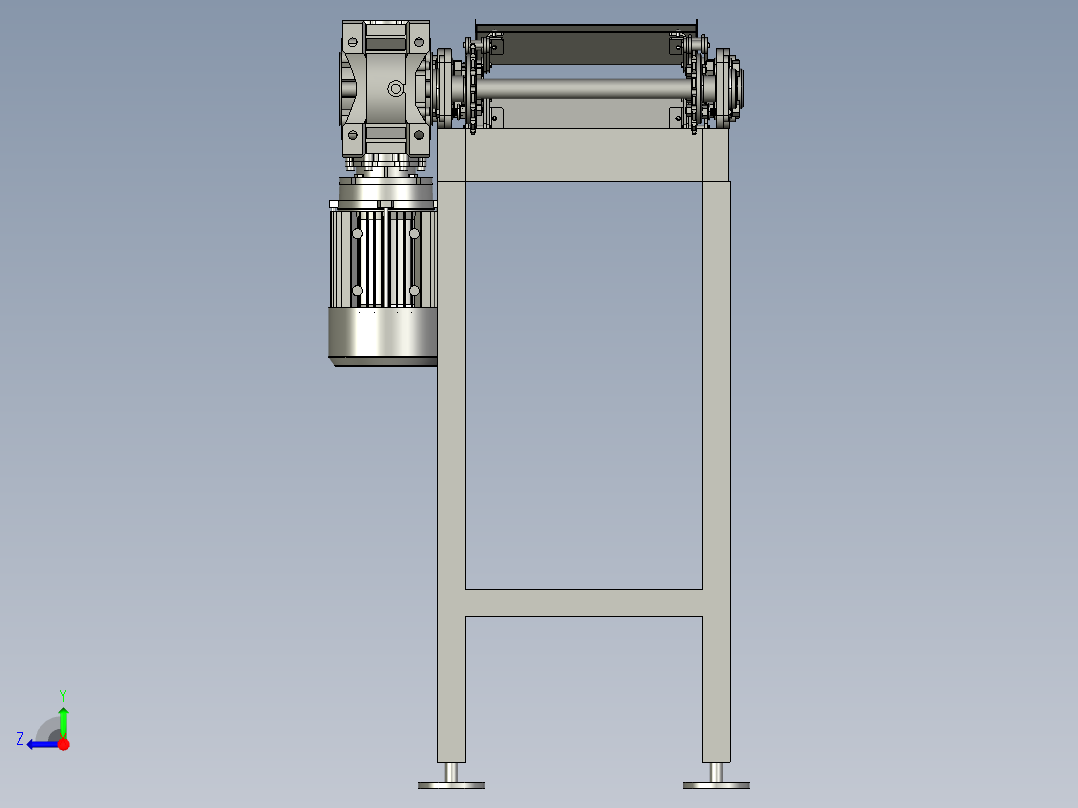 板链输送线2右视图