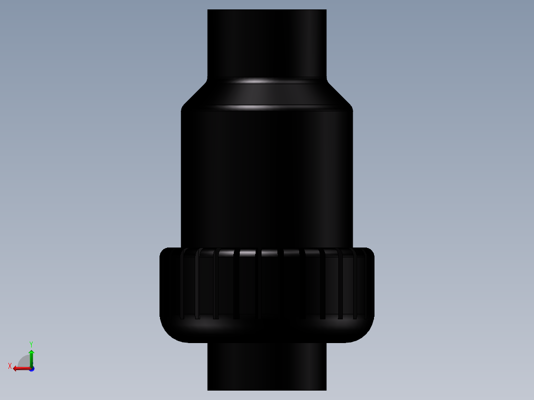 单由令止回阀(Clack Valve)后视图