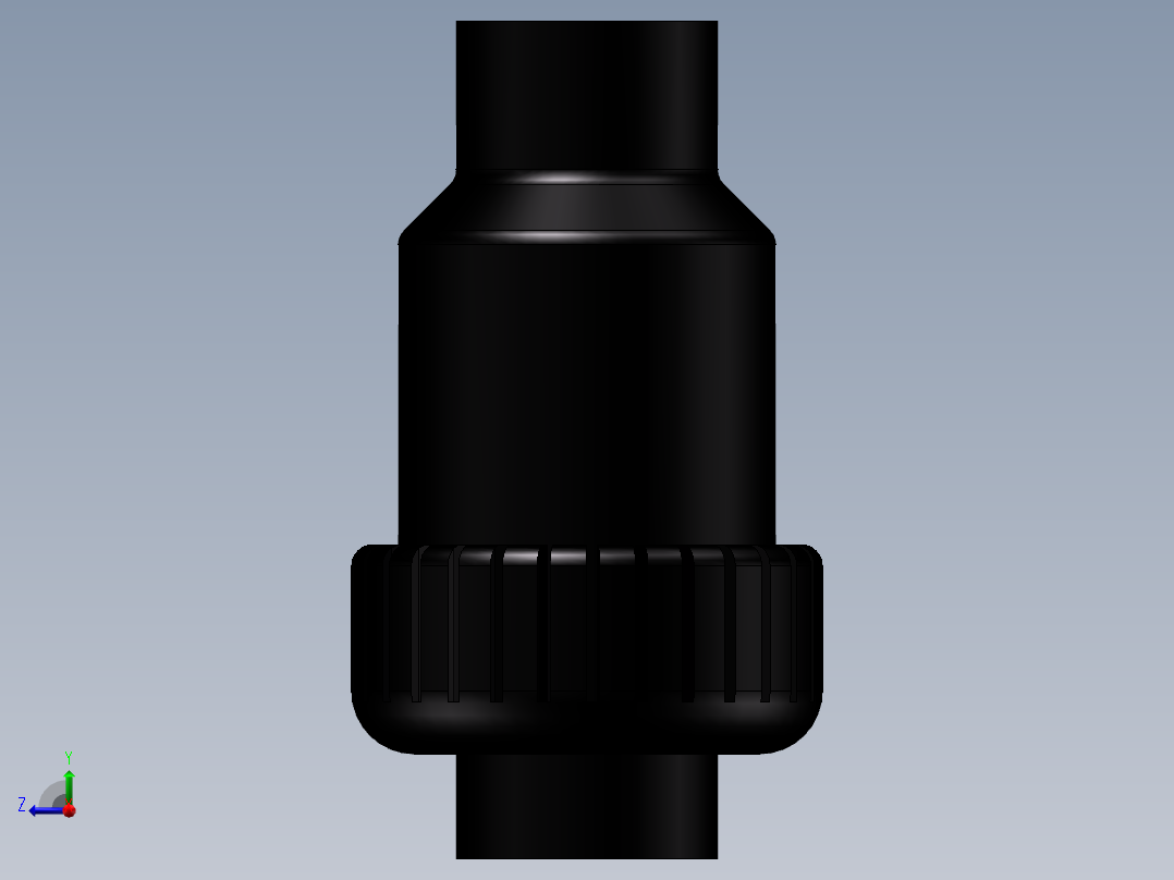 单由令止回阀(Clack Valve)右视图