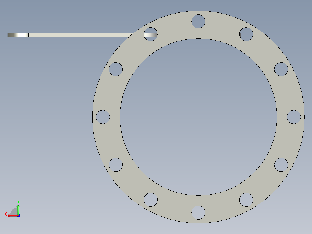不锈钢手动风阀80后视图