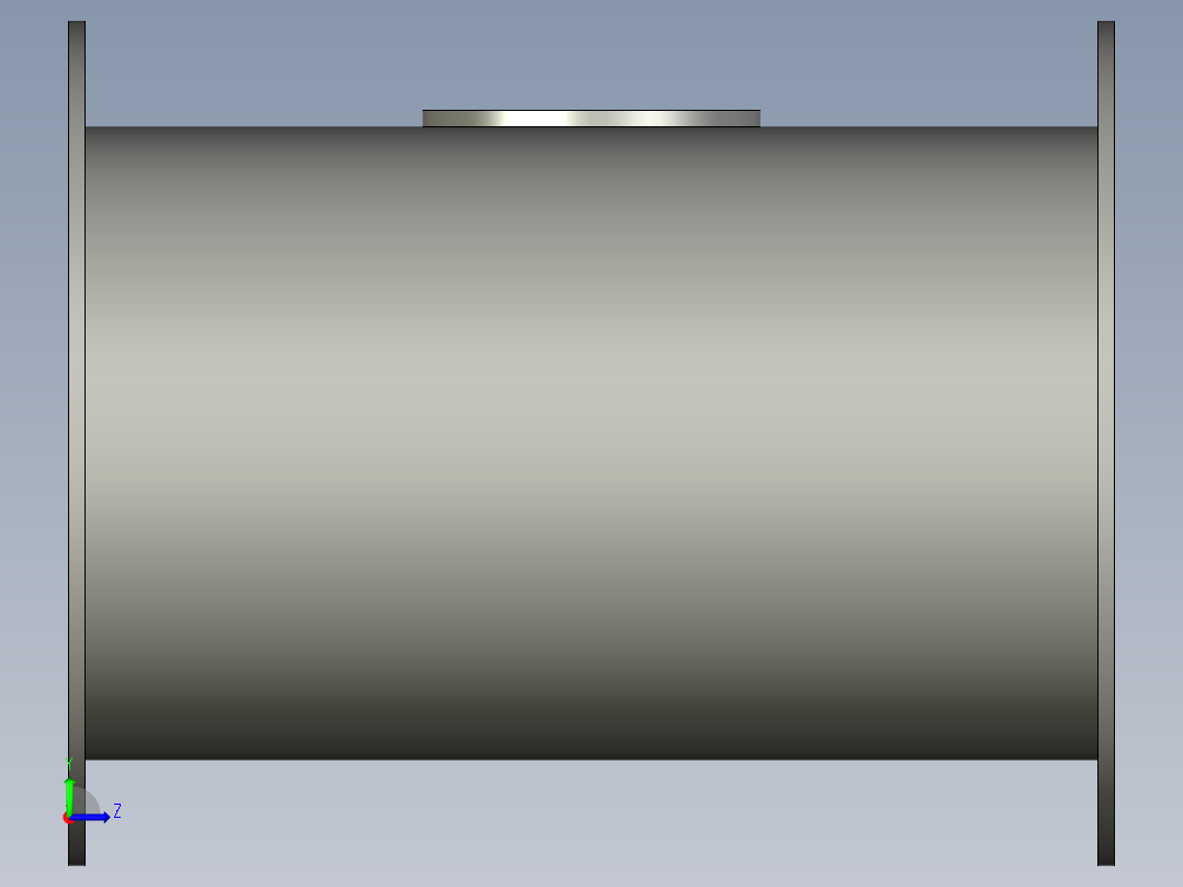 不锈钢手动风阀80左视图