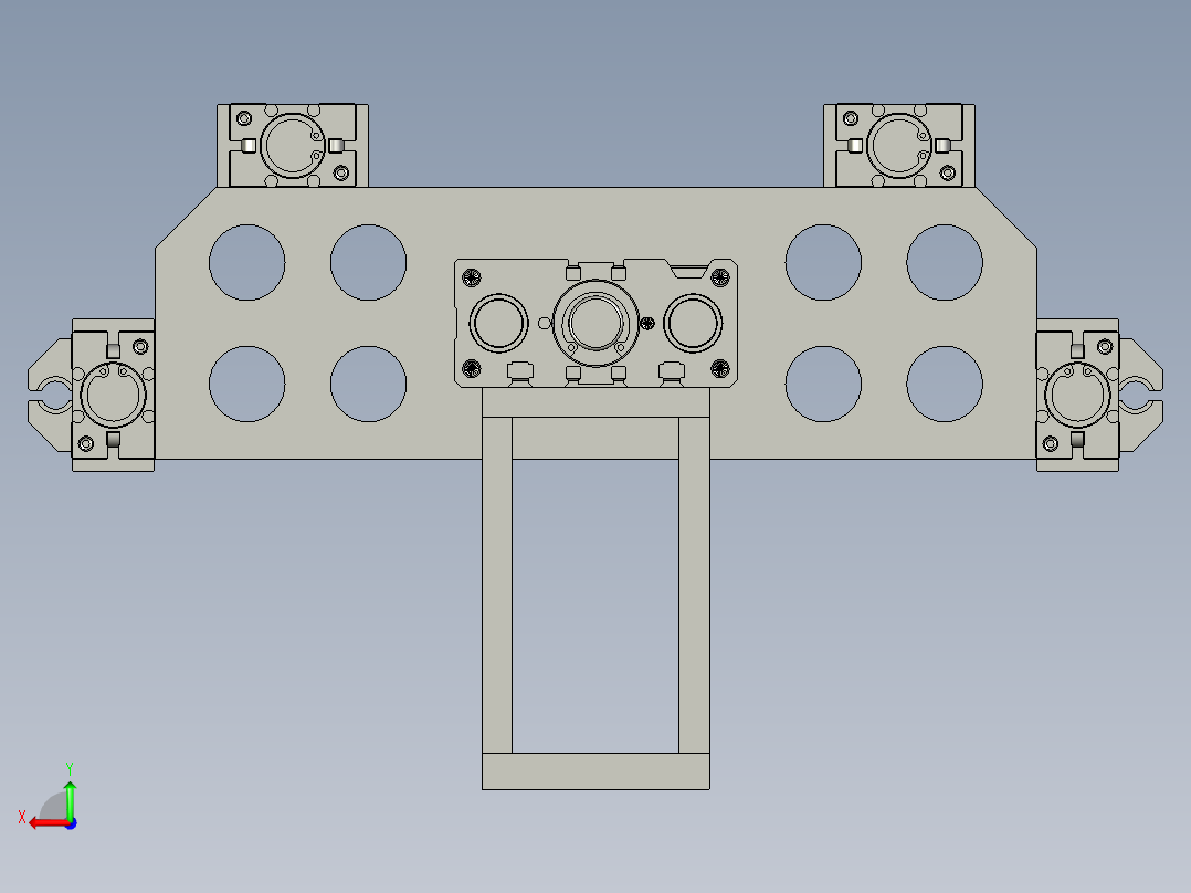 转移气缸组件后视图