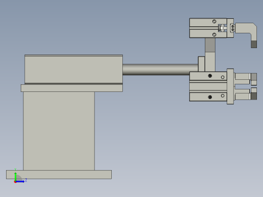 转移气缸组件左视缩略图