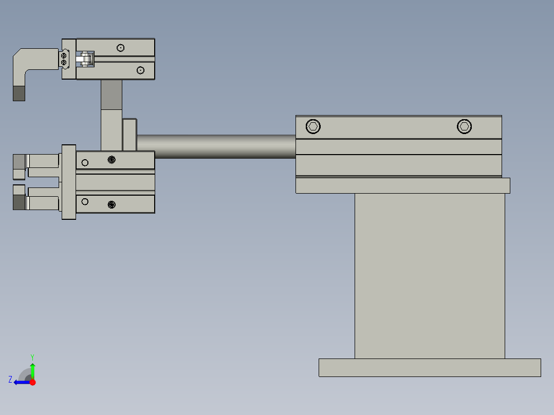 转移气缸组件右视图
