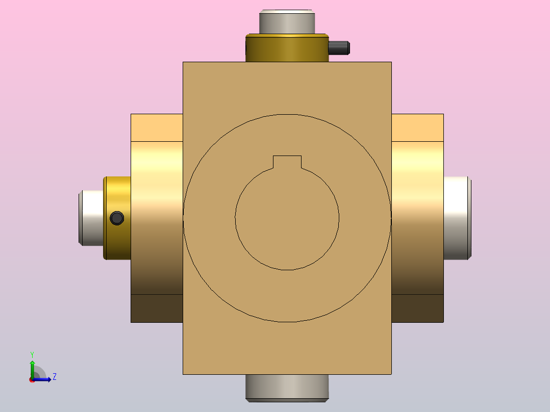 万向接头(也称为万向联轴器或U形接头)是连接刚性轴的接头或联轴器左视图