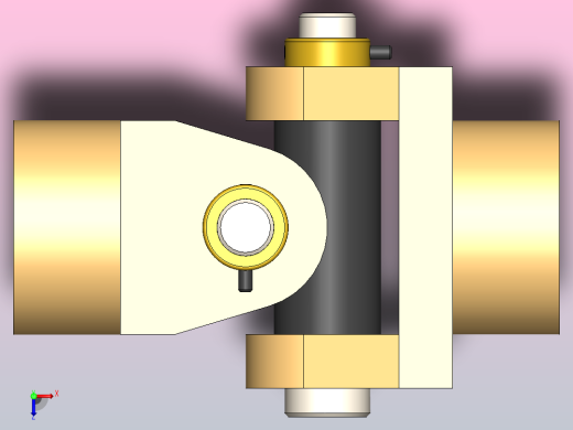 万向接头(也称为万向联轴器或U形接头)是连接刚性轴的接头或联轴器俯视缩略图