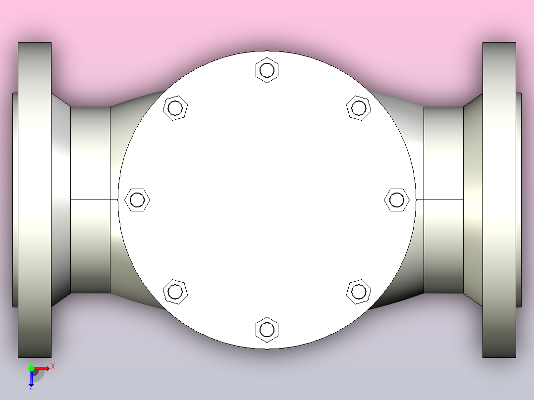 H44H旋启式止回阀[65]俯视图