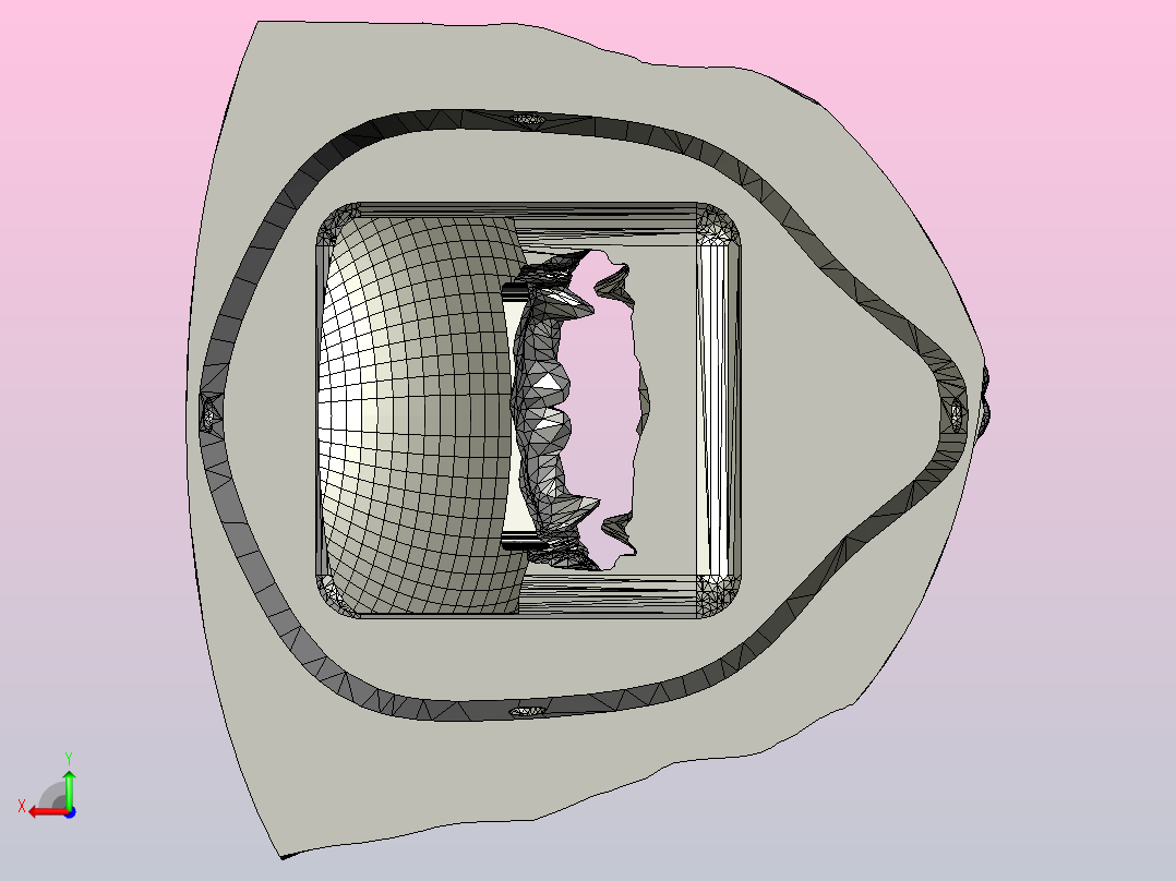 “星球大战脸”(SARS)面具后视图
